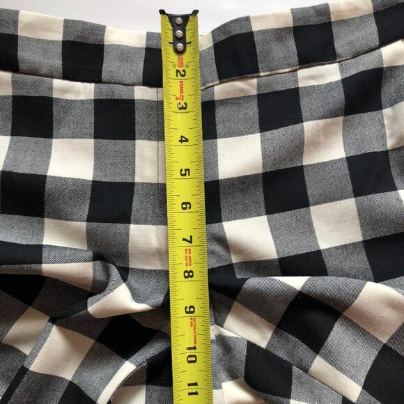 Talbots, Wool blend, black and white plaid trouser, w/ cropped ankle, Sz 4, EUC - Picture 7 of 8